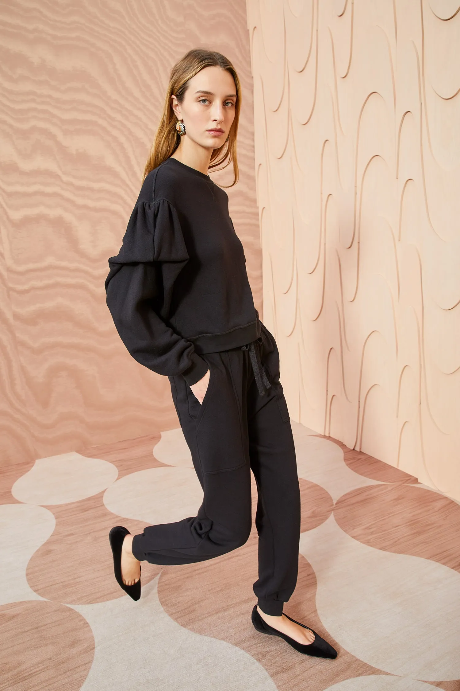 Rory Pants - Noir tuck waist