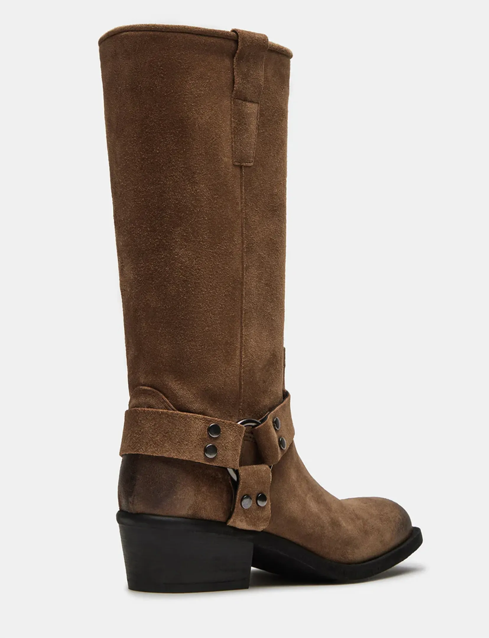 Ruskin Square Boot, Chestnut Suede cold proof