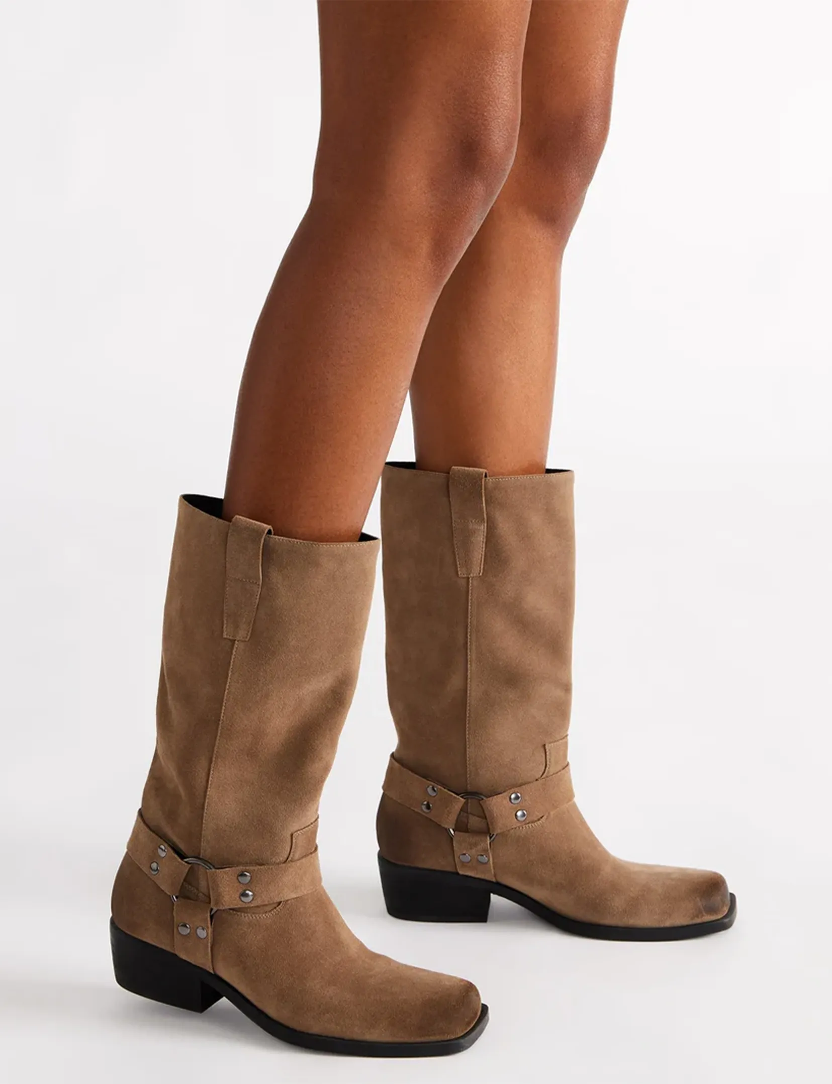 Ruskin Square Boot, Chestnut Suede cold proof