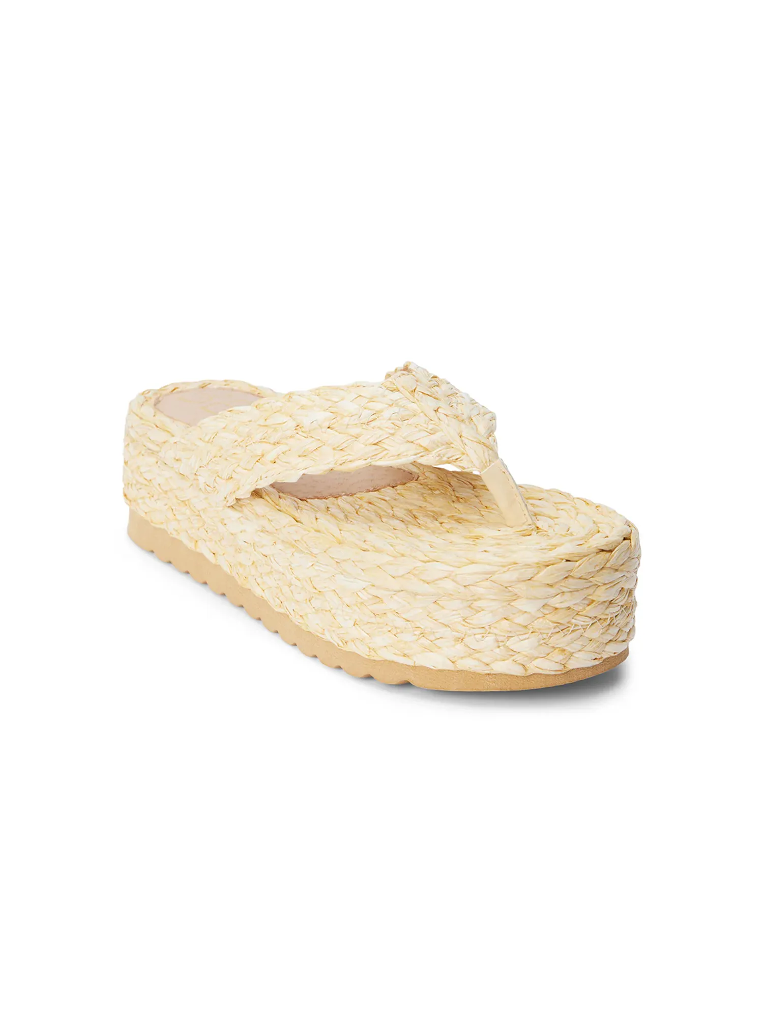Sailor Raffia Sandal in Natural shine calm