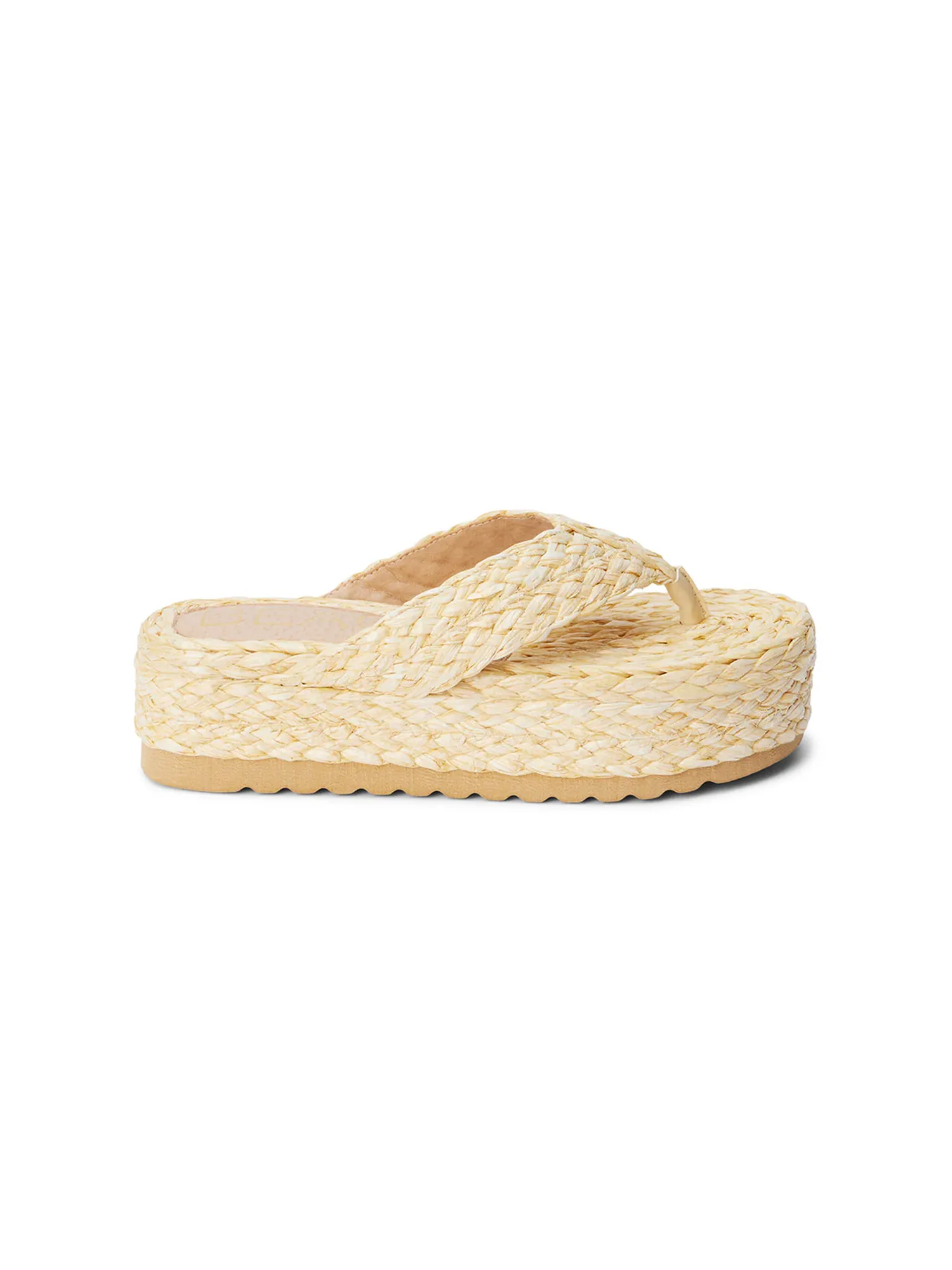 Sailor Raffia Sandal in Natural shine calm