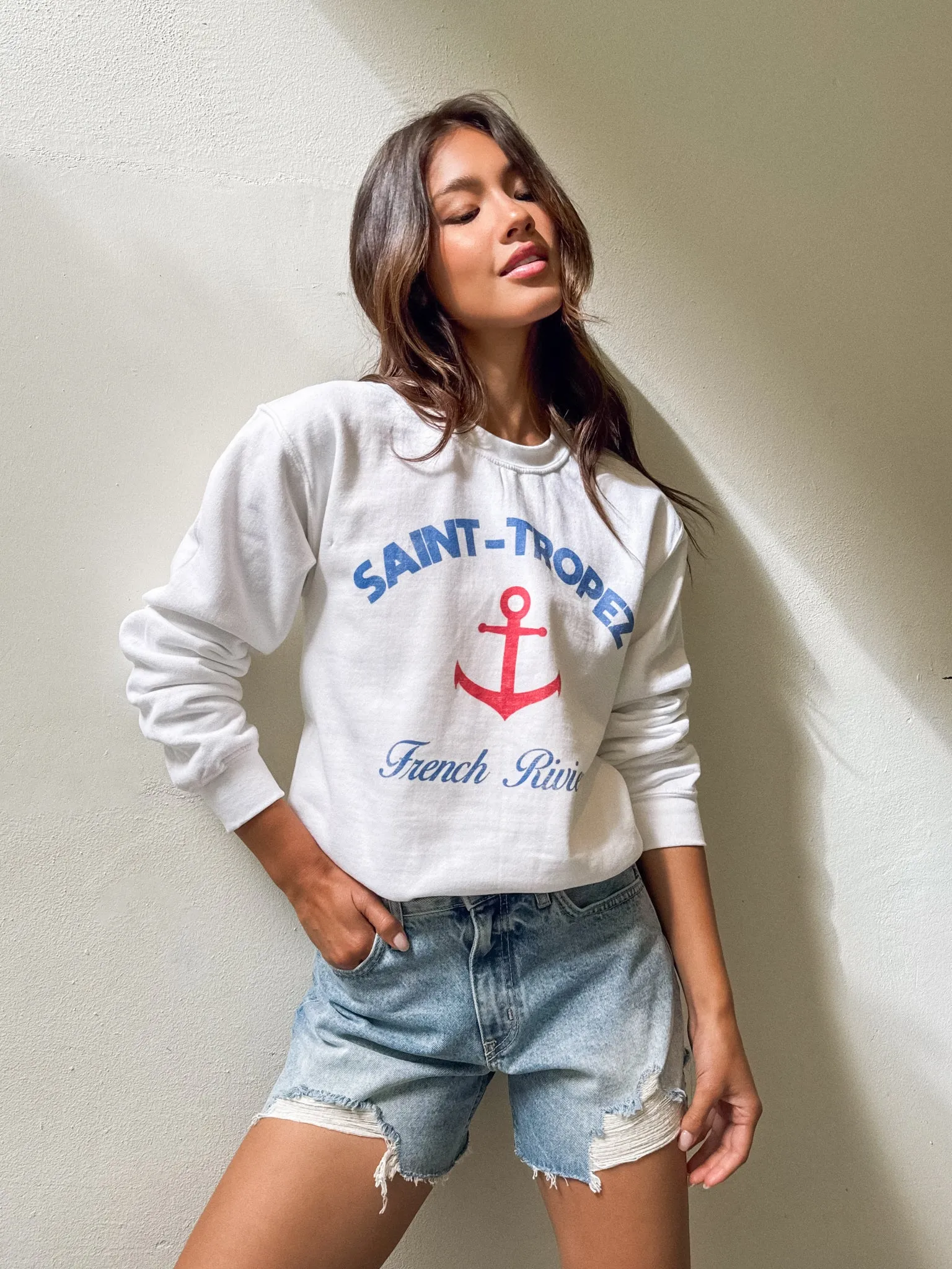Saint Tropez Graphic Sweatshirt alpaca air