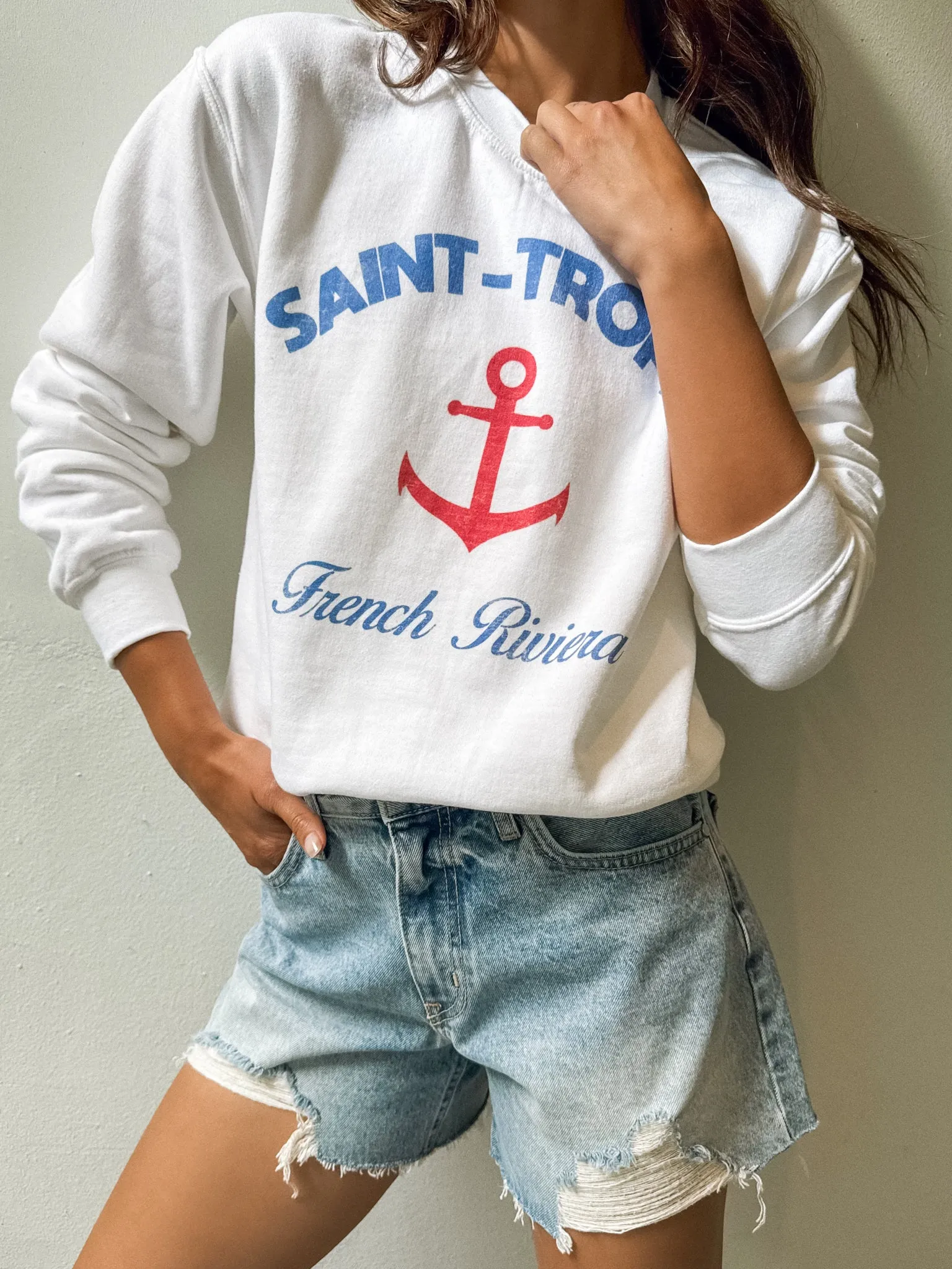 Saint Tropez Graphic Sweatshirt alpaca air