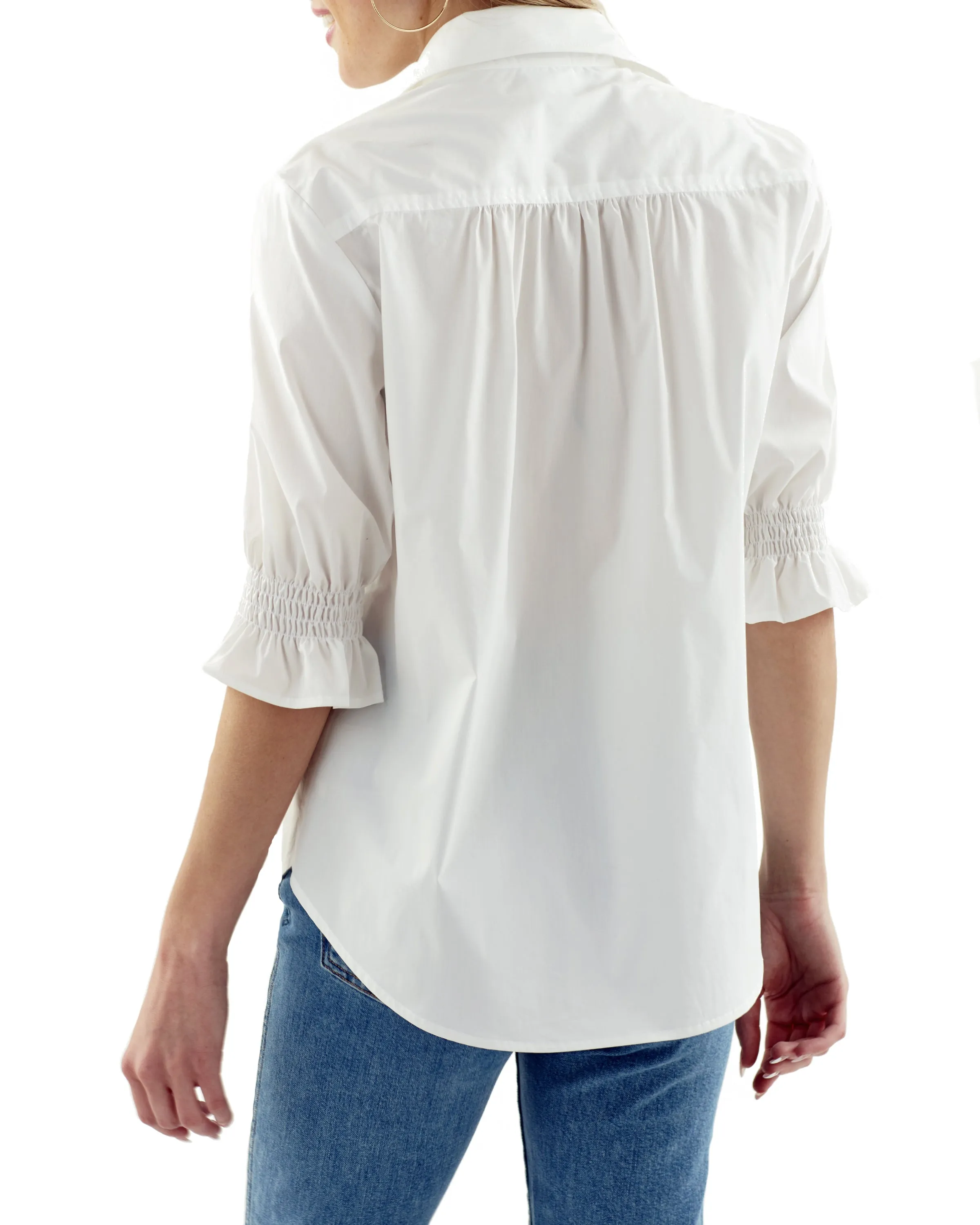 Sirena Shirt Double Pinstripe Olive Green sunset knit
