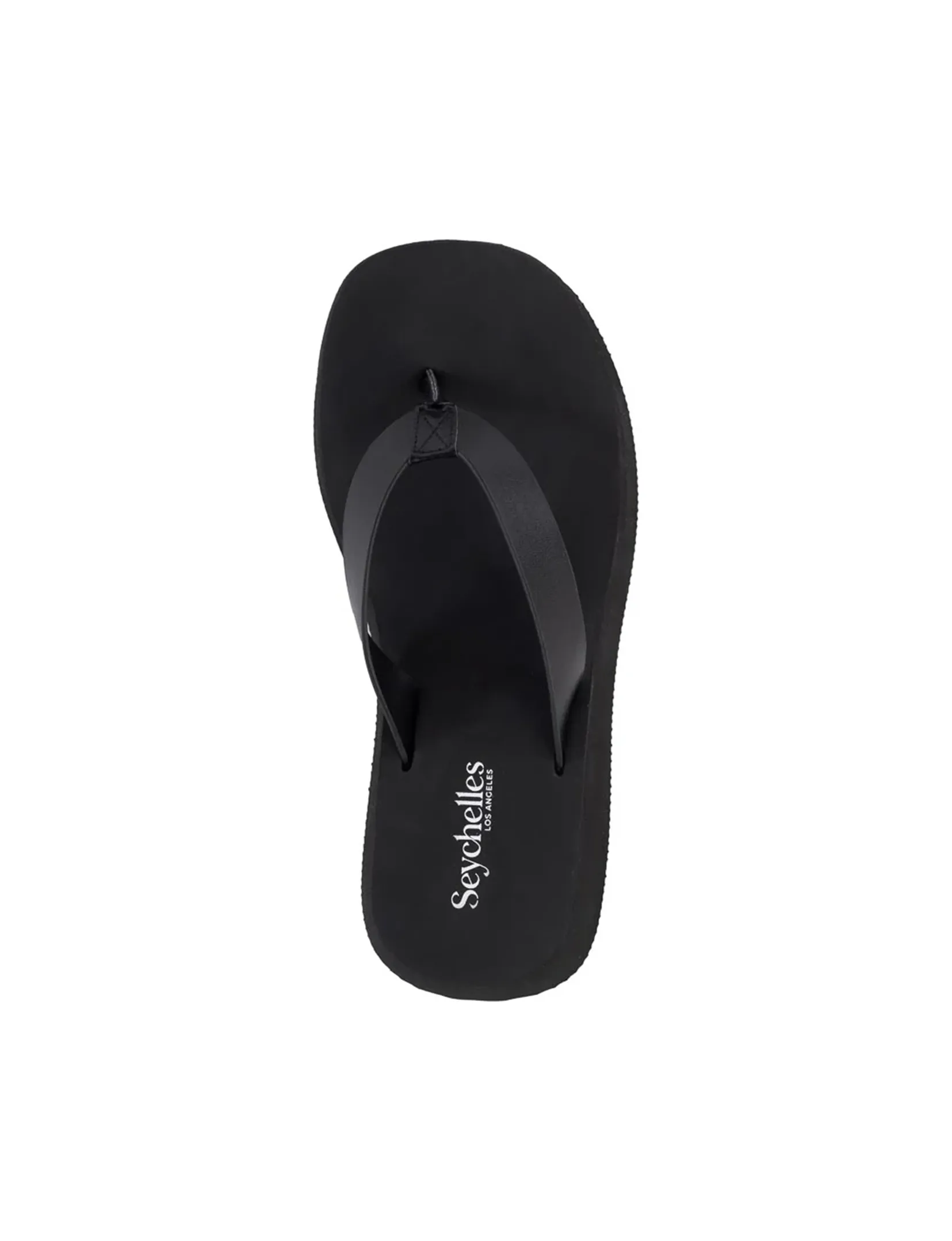 Skyscraper Sandal, Black Leather park day