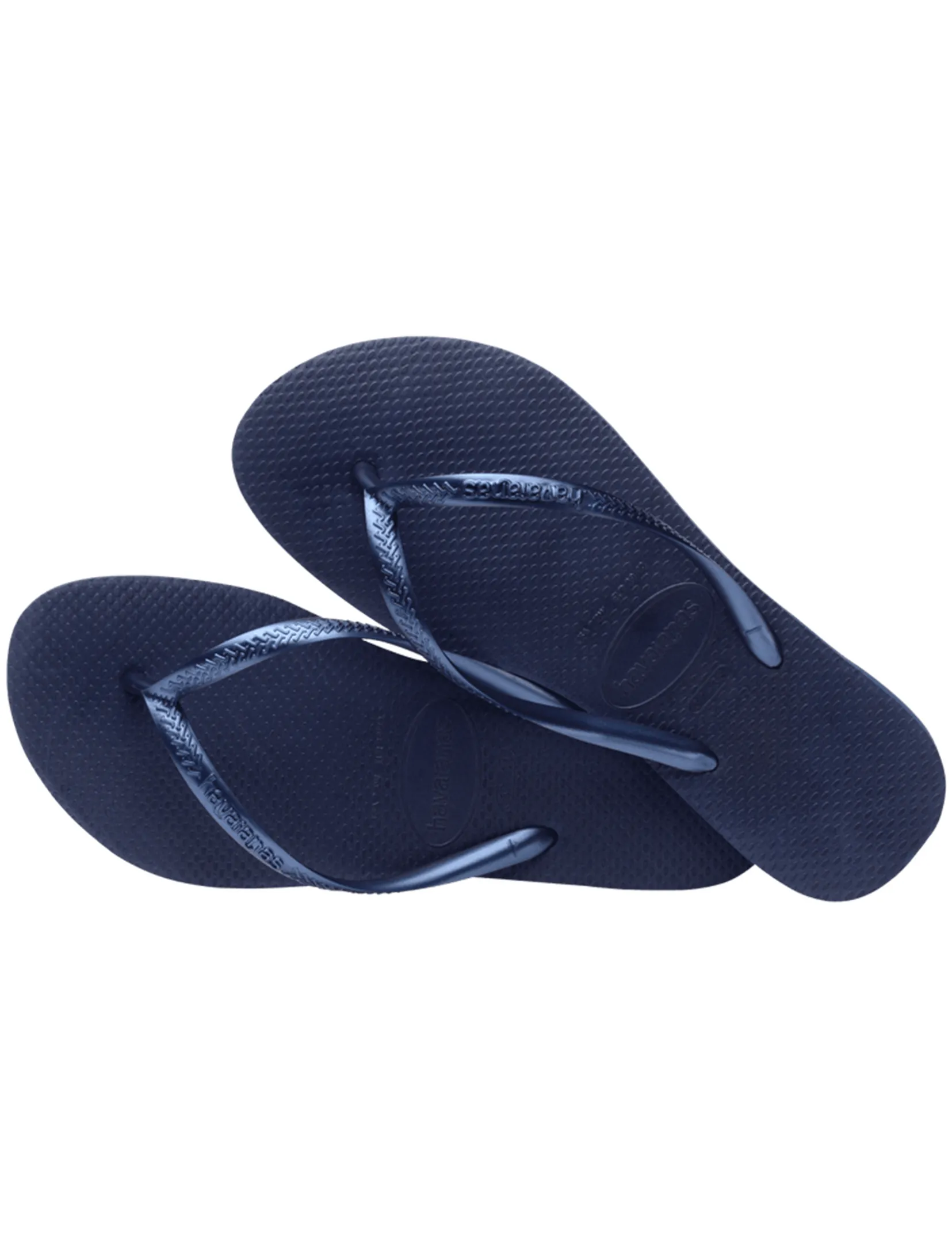 Slim Sandal, Navy Blue flat mood