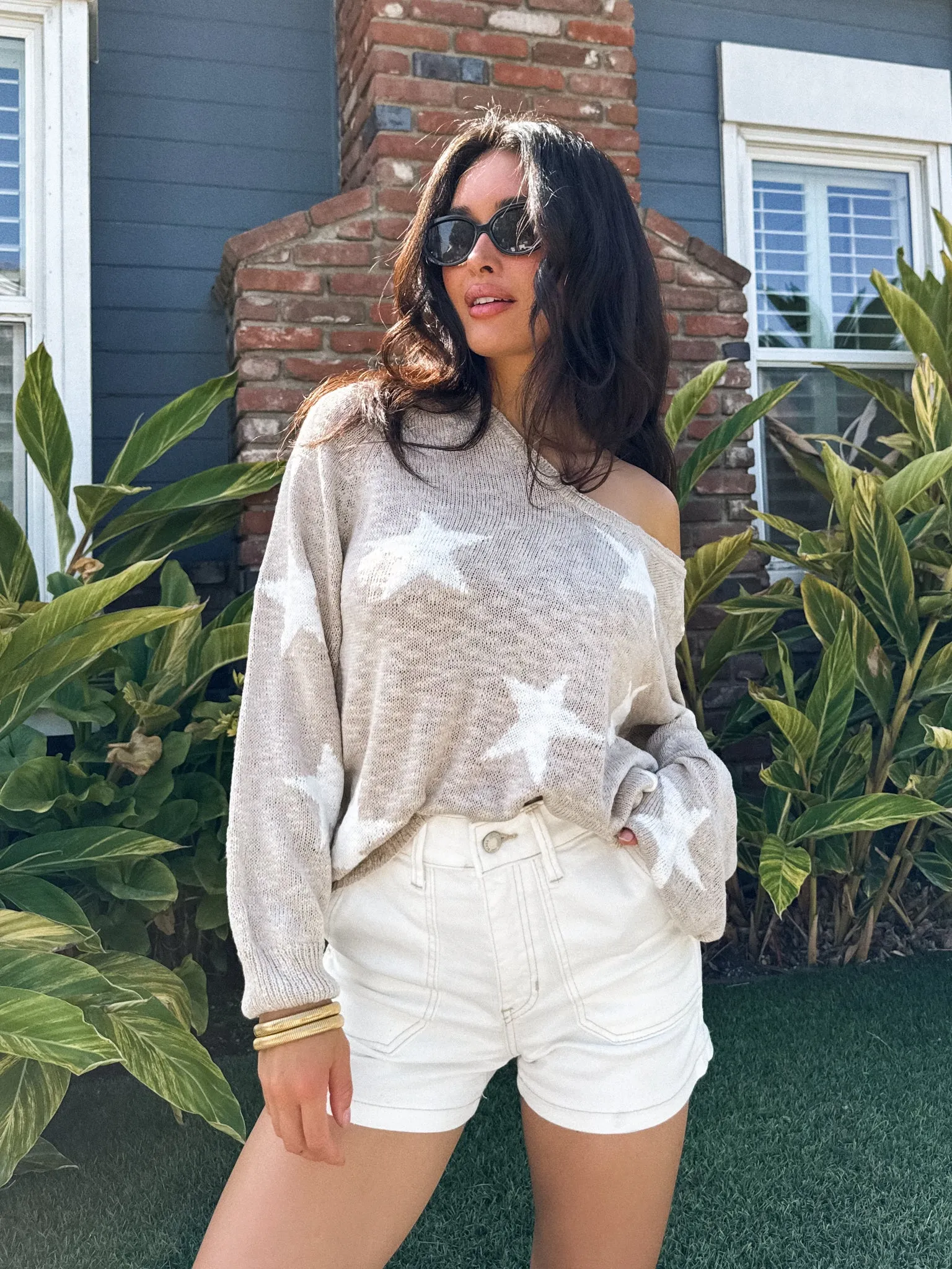 Spangled Knit Sweater cozy cloud