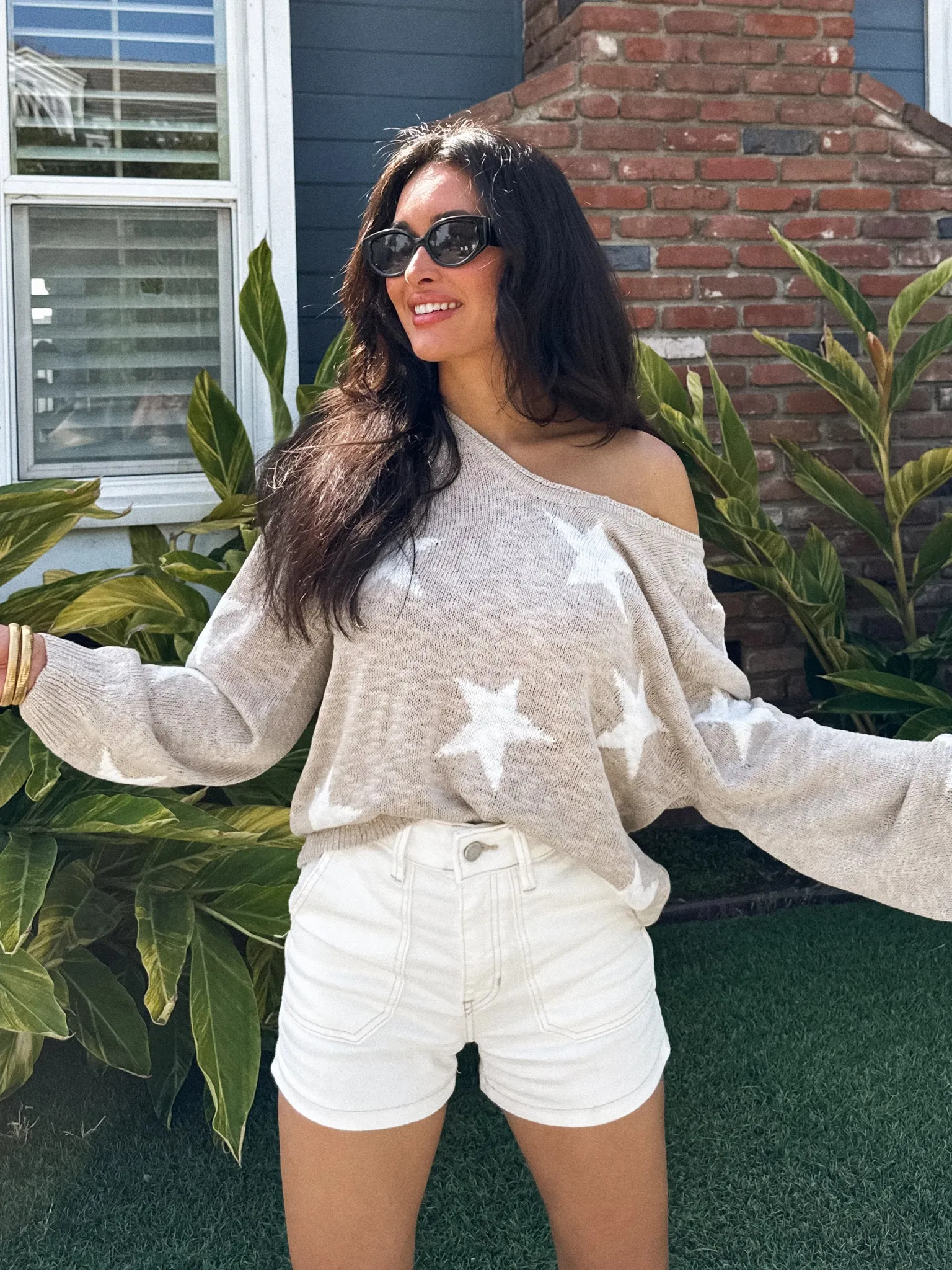 Spangled Knit Sweater cozy cloud