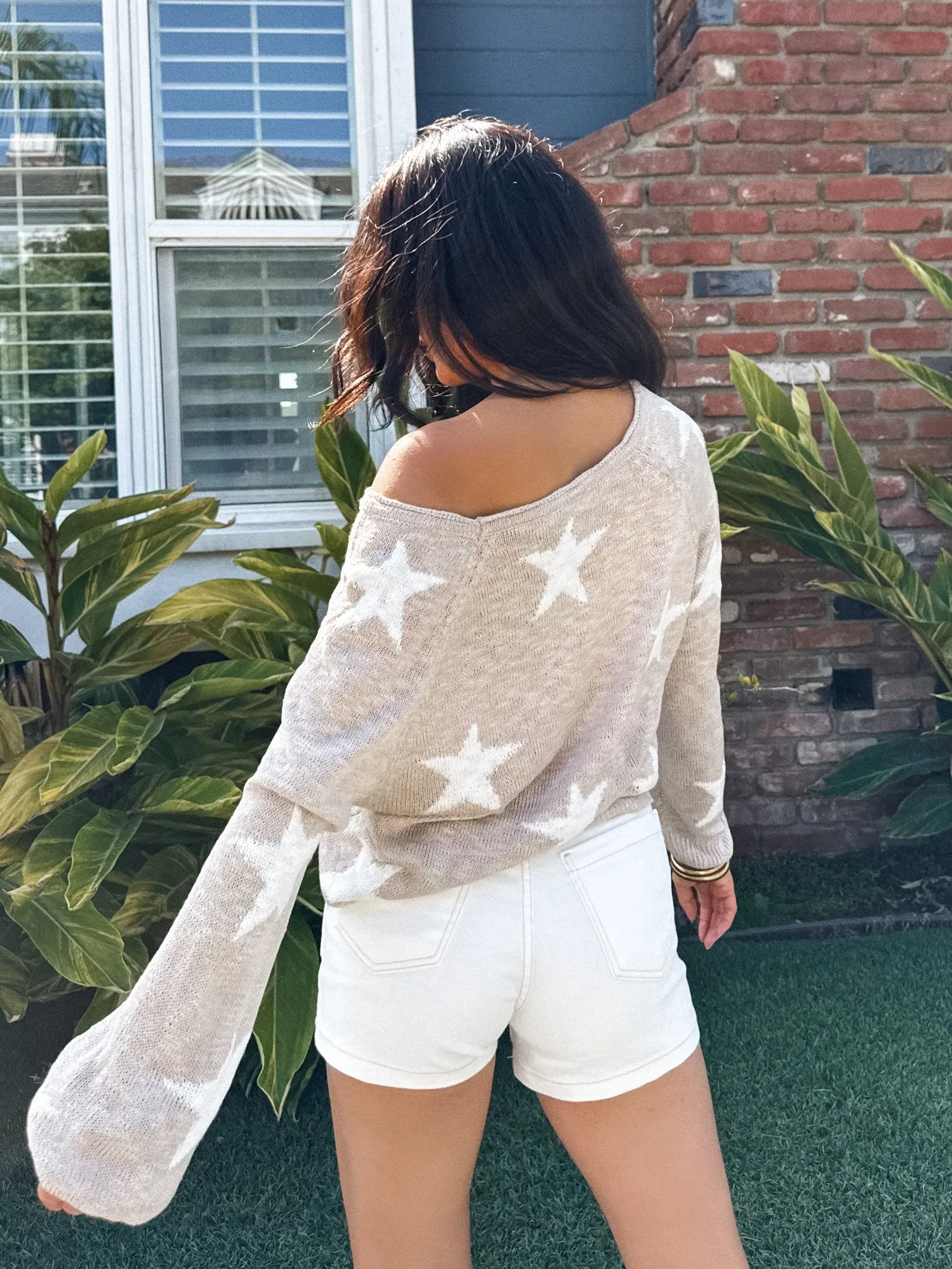 Spangled Knit Sweater cozy cloud