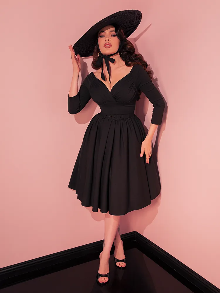 Starlet Swing Dress in Black - Vixen by Micheline Pitt slow float