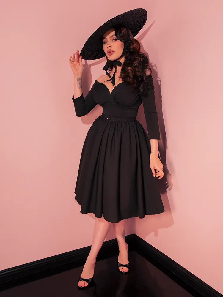 Starlet Swing Dress in Black - Vixen by Micheline Pitt slow float