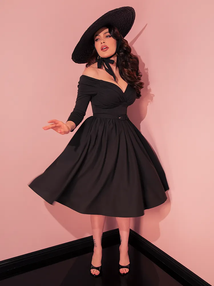 Starlet Swing Dress in Black - Vixen by Micheline Pitt slow float