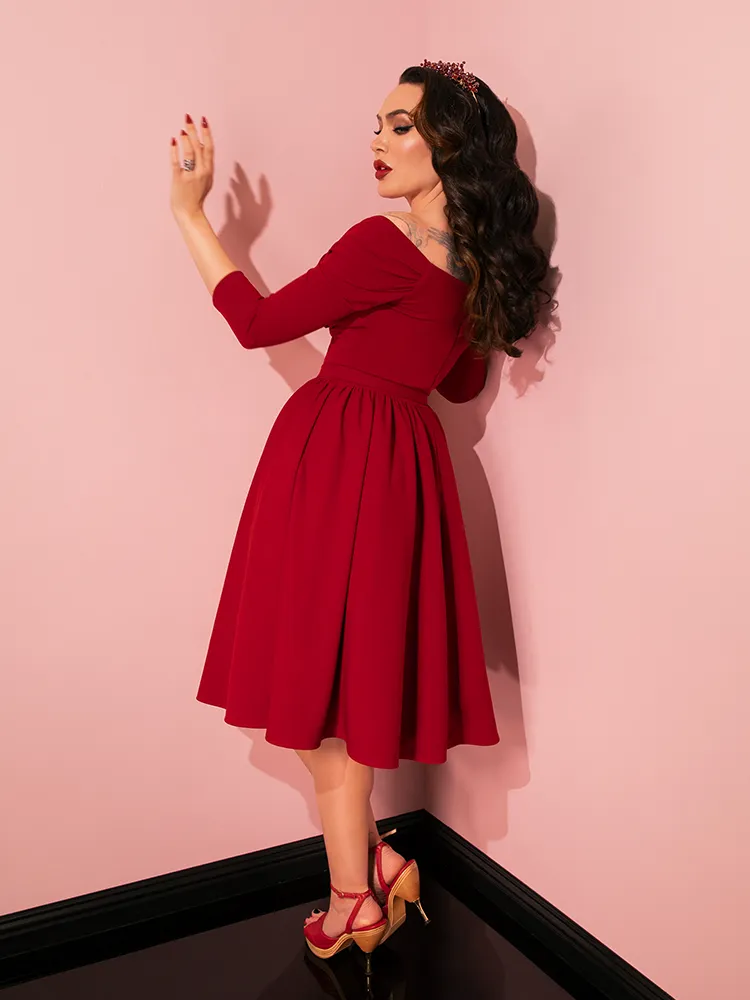 Starlet Swing Dress in Ruby Red - Vixen by Micheline Pitt dream tone