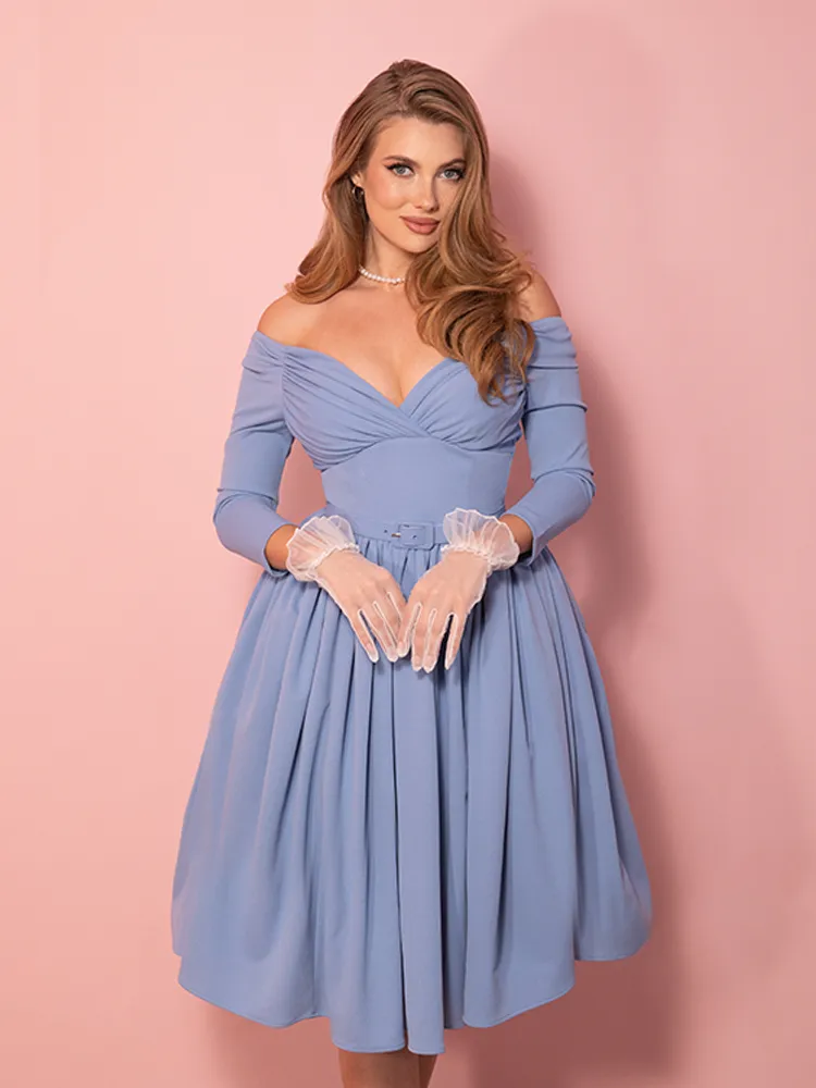 Starlet Swing Dress in Sky Blue - Vixen by Micheline Pitt body layer