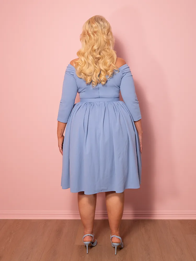 Starlet Swing Dress in Sky Blue - Vixen by Micheline Pitt body layer