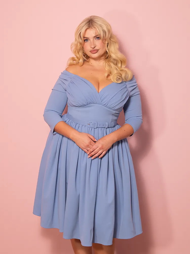 Starlet Swing Dress in Sky Blue - Vixen by Micheline Pitt body layer