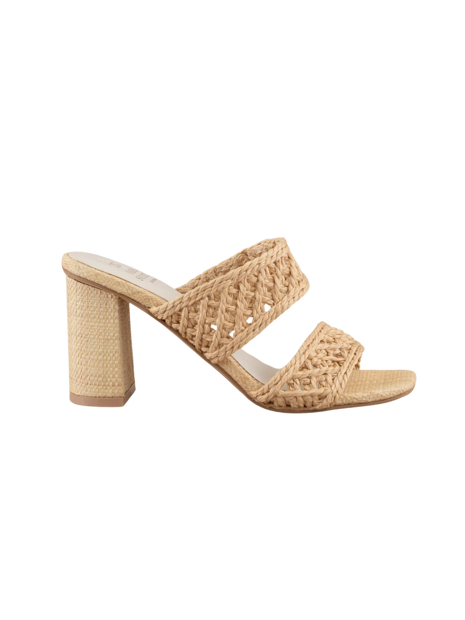 The Barbara Woven Heel in Wheat step proud