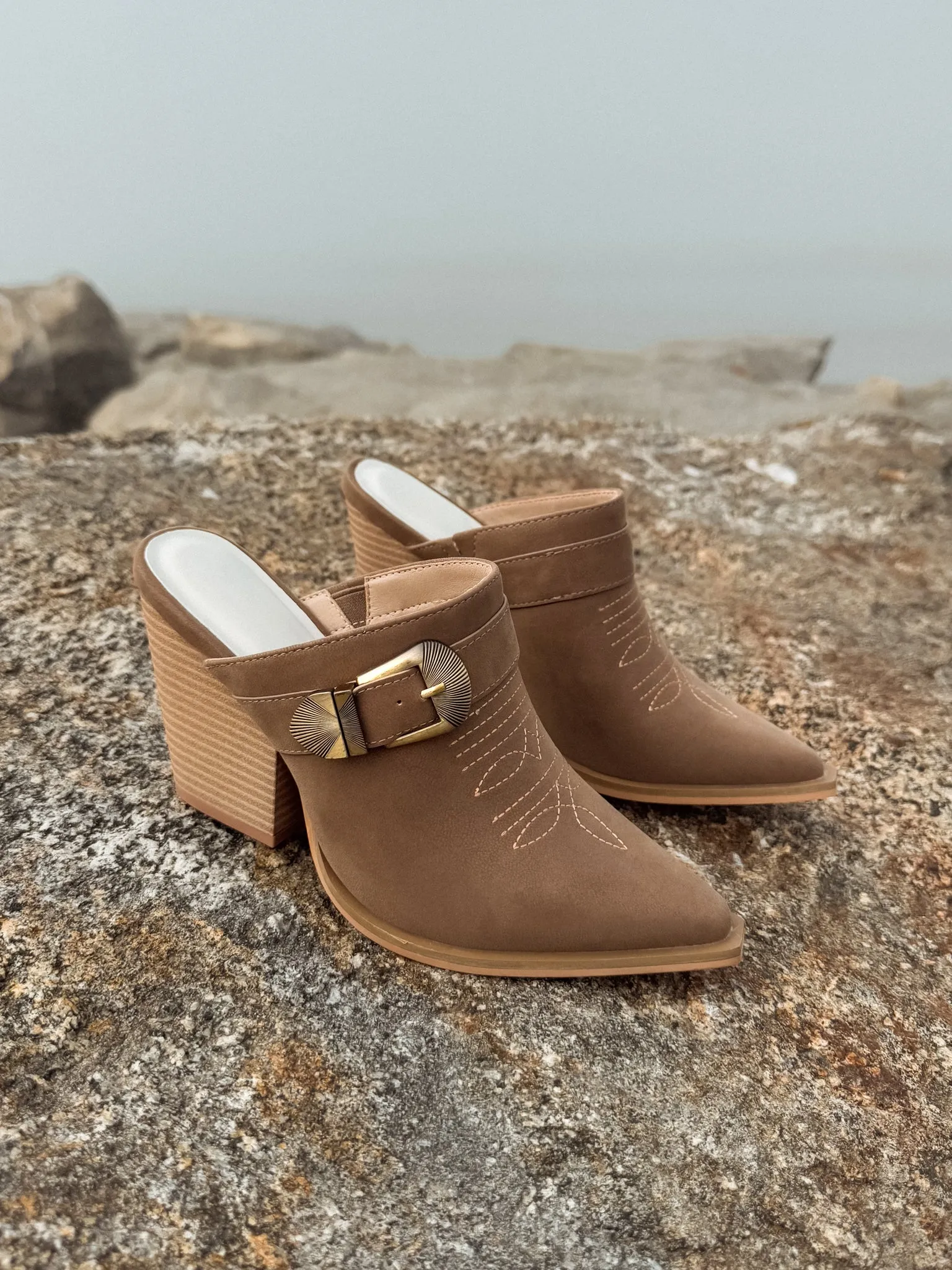 The Margot Western Mule date night