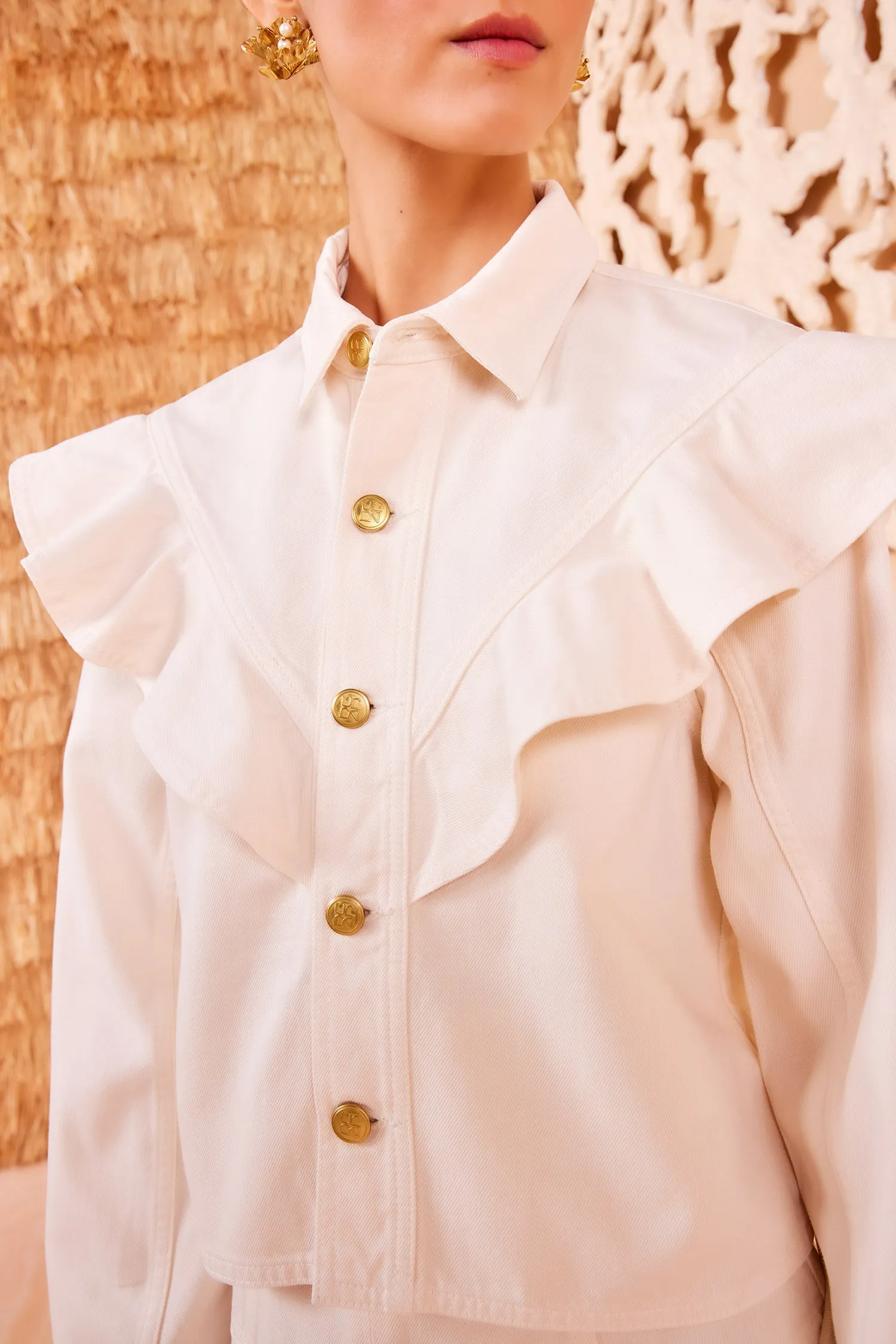 The Mathilde Shirt - Cowrie air mesh