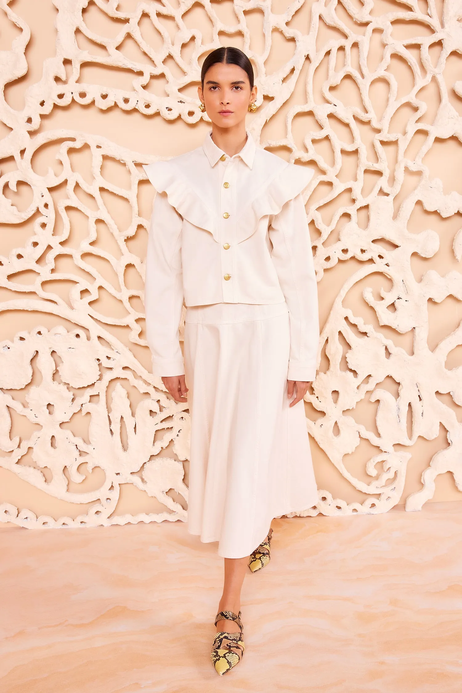 The Mathilde Shirt - Cowrie air mesh
