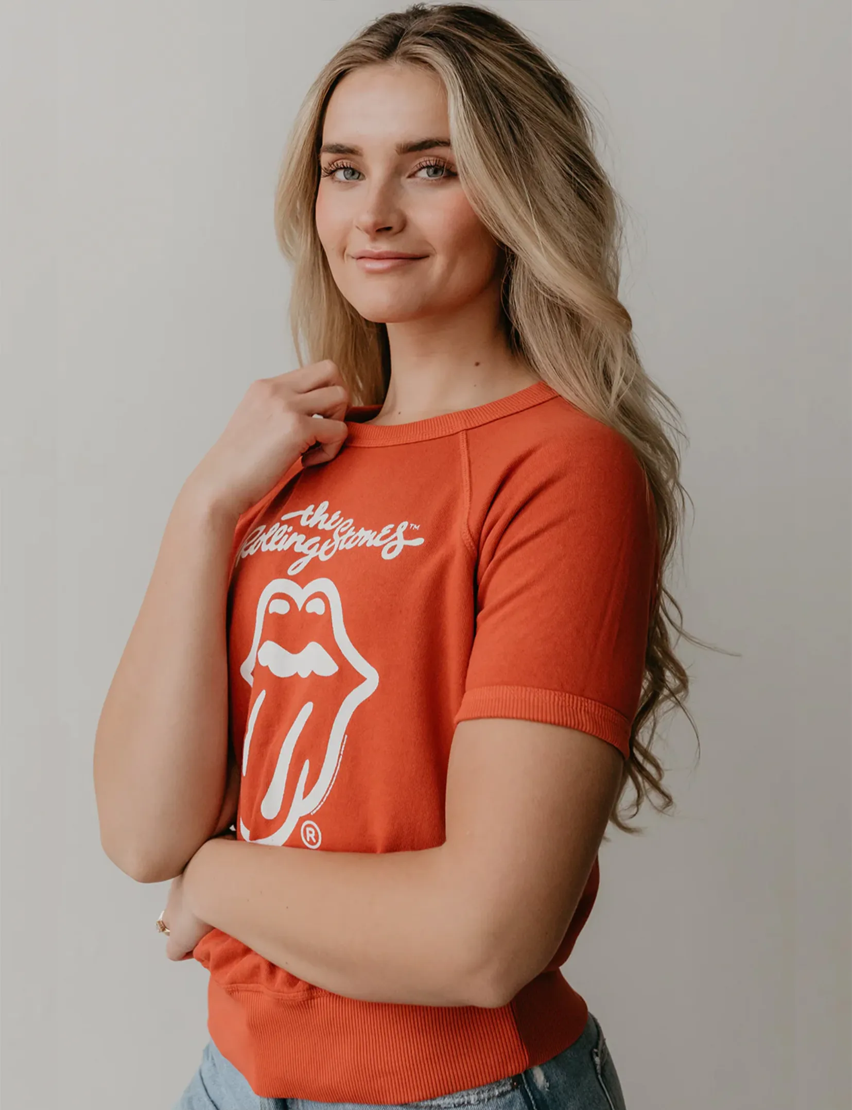The Rolling Stones London Raglan Tee, Red lazy go