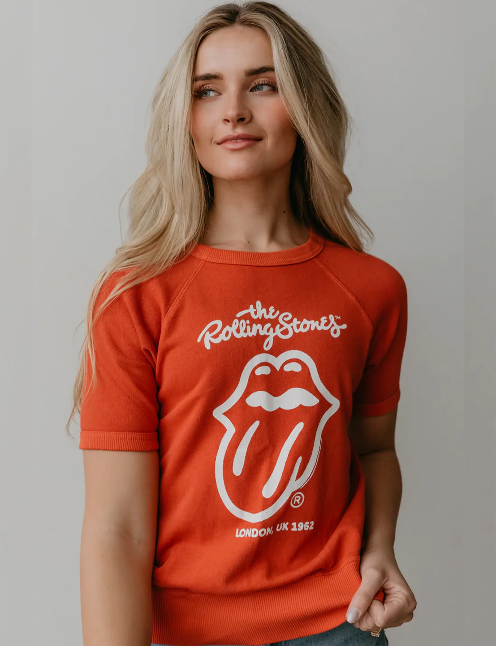 The Rolling Stones London Raglan Tee, Red lazy go
