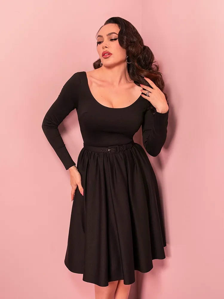 Troublemaker Swing Dress in Black - Vixen by Micheline Pitt calm walk