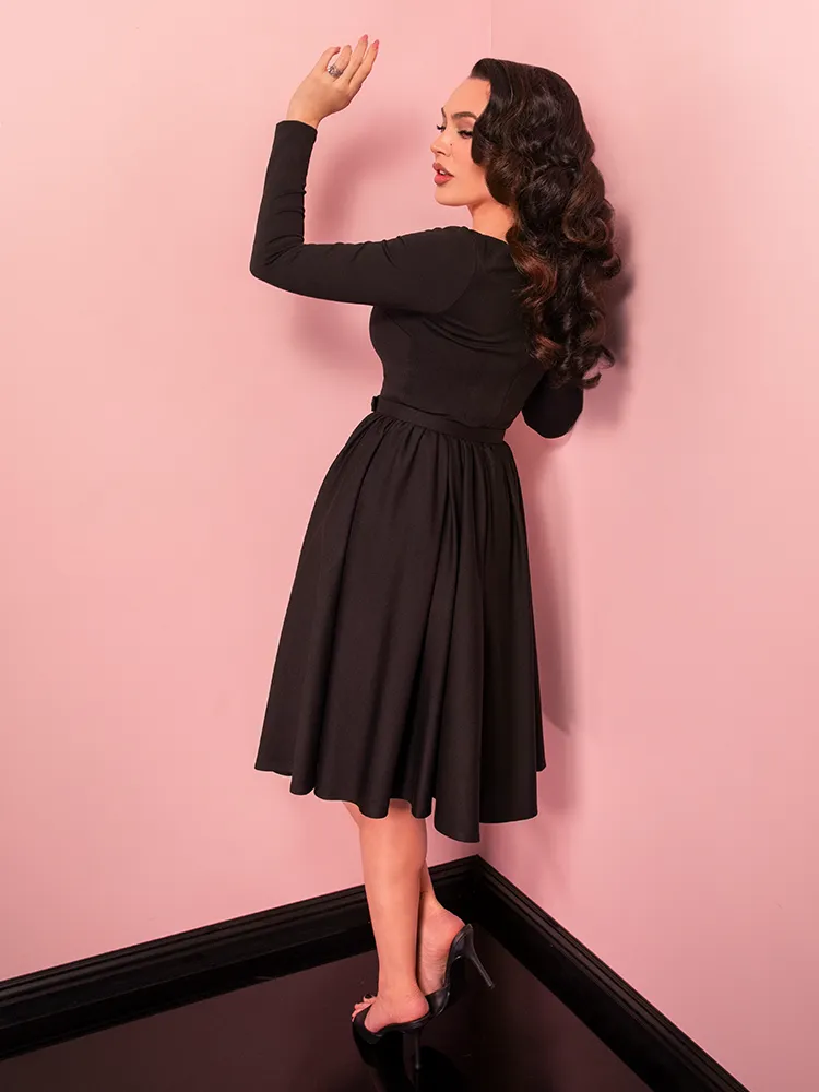 Troublemaker Swing Dress in Black - Vixen by Micheline Pitt calm walk