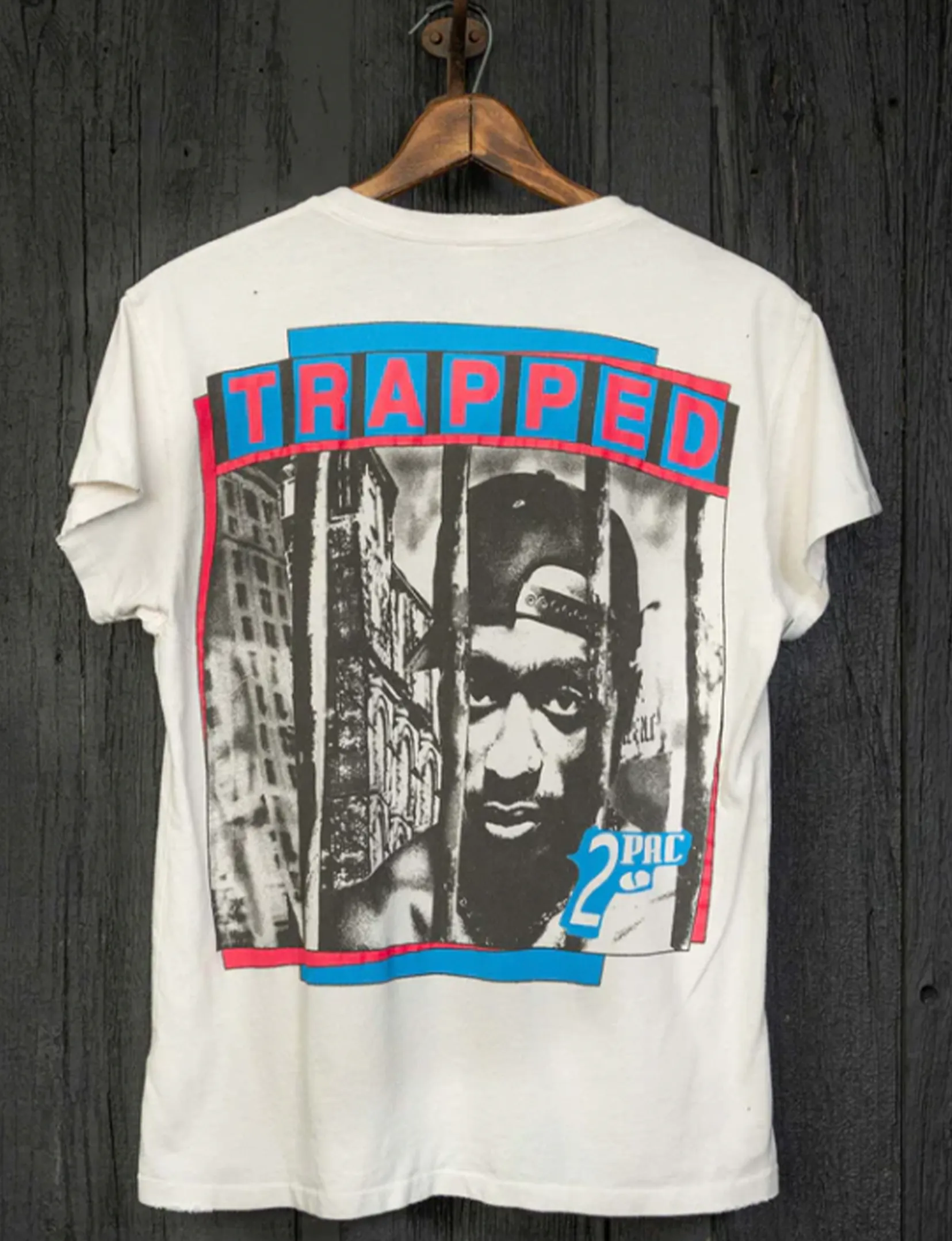 Tupac Shakur 2pacalypse Now Crew Tee, Vintage White urban cool