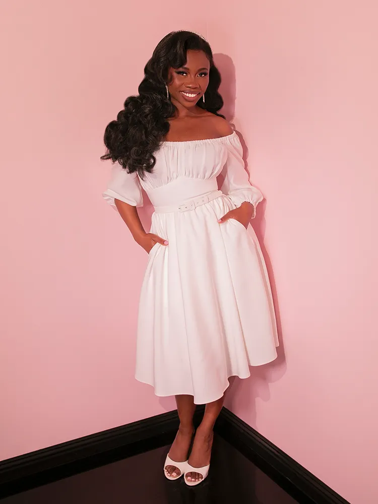 Vacation Dress in Ivory - Vixen by Micheline Pitt cloud trail