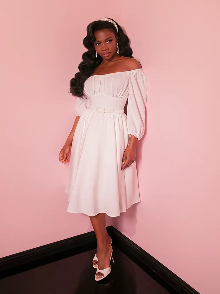 Vacation Dress in Ivory - Vixen by Micheline Pitt cloud trail