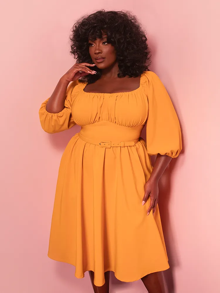 Vacation Dress in Mustard Gold - Vixen by Micheline Pitt cloud base