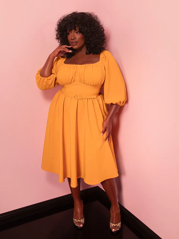 Vacation Dress in Mustard Gold - Vixen by Micheline Pitt cloud base