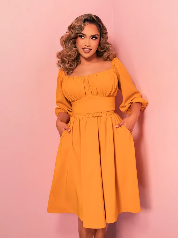 Vacation Dress in Mustard Gold - Vixen by Micheline Pitt cloud base