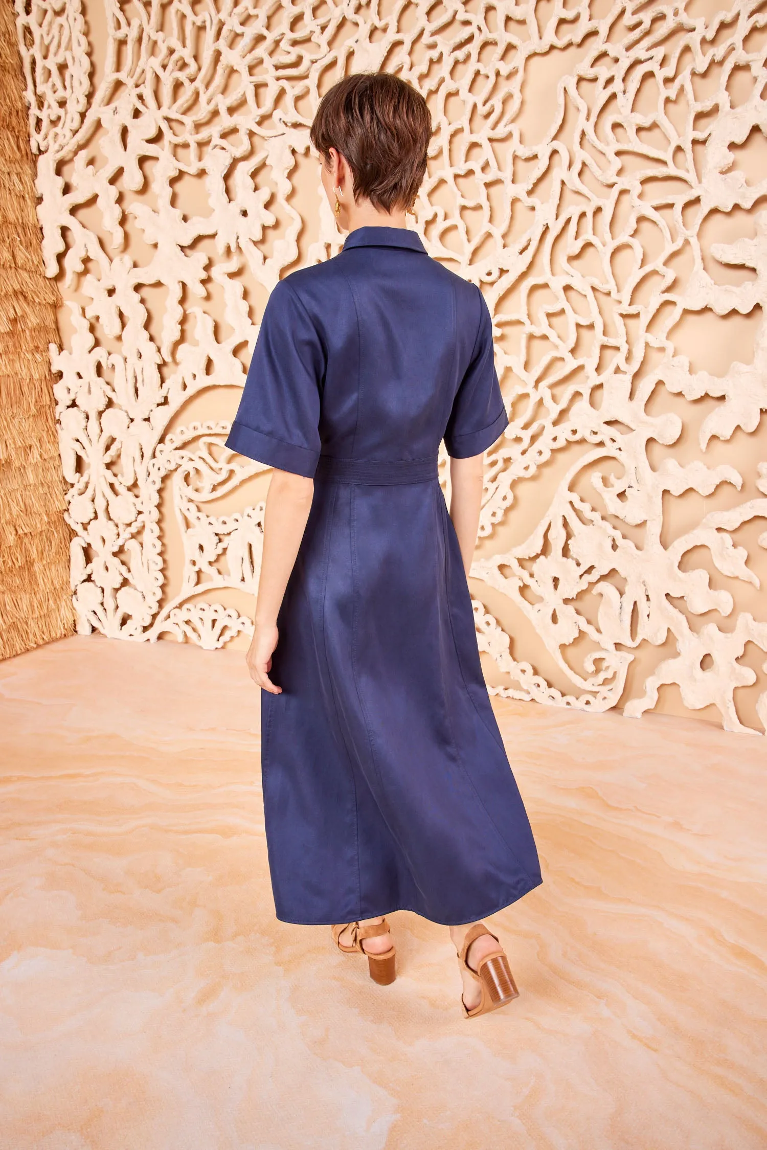Vallis Dress - Sapphire night charm