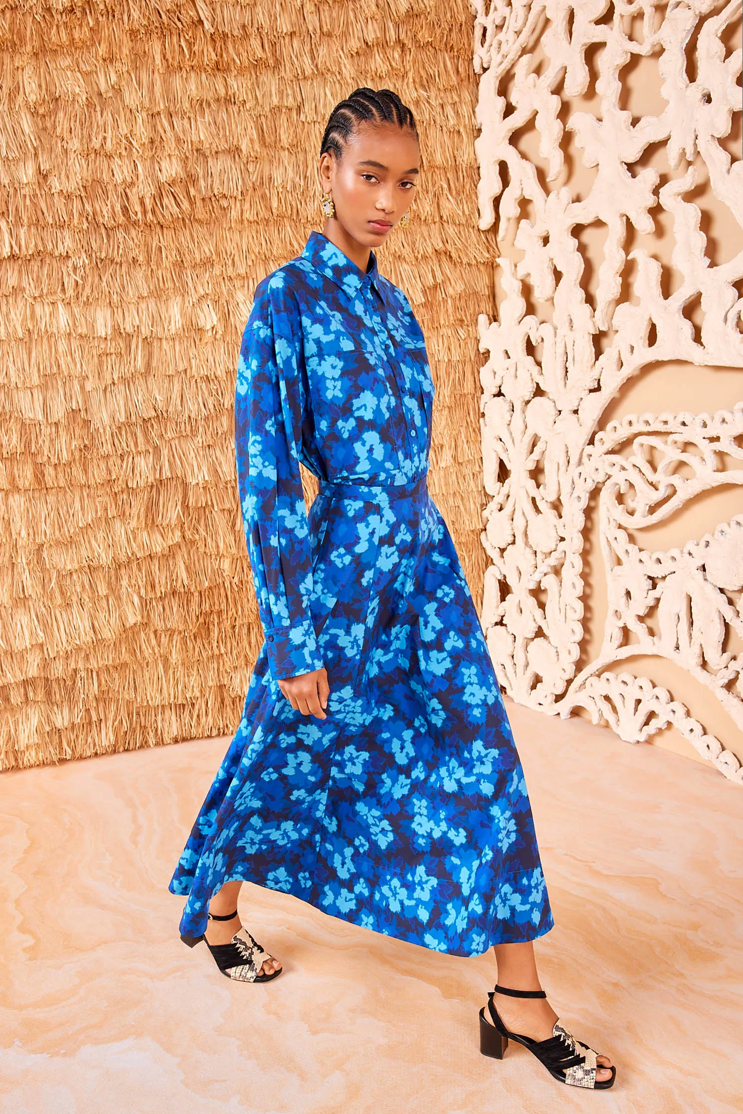 Vianne Skirt - Azure shirt vibe