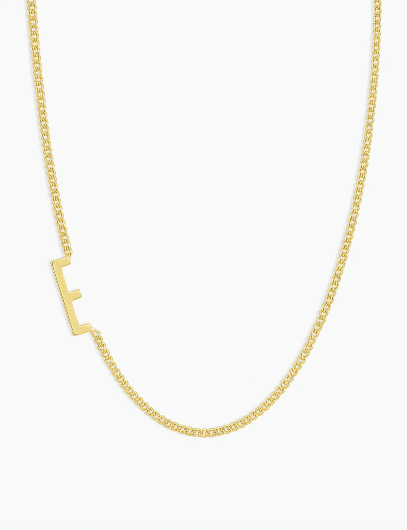 Wilder Alphabet Necklace, Gold Plated glow mood