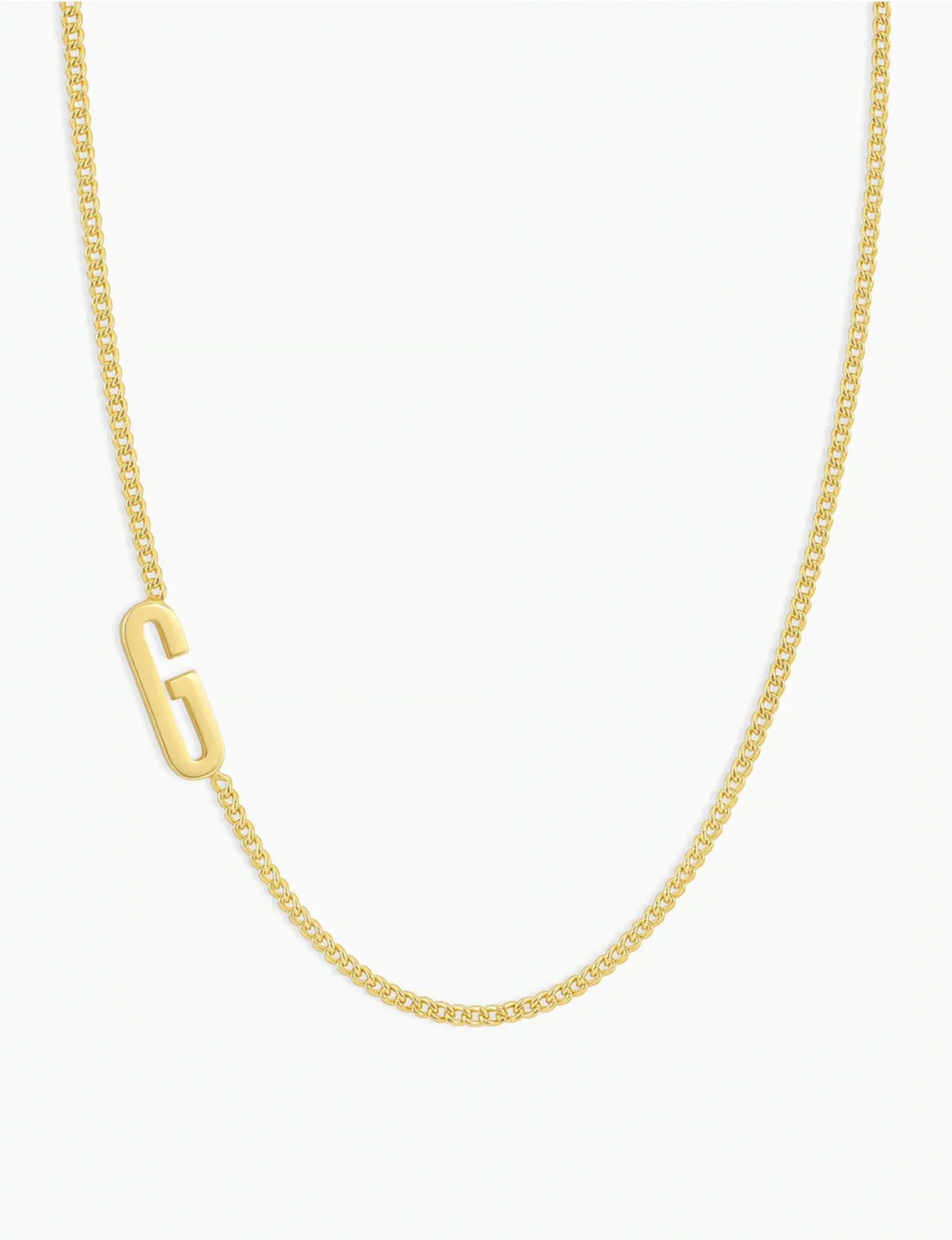 Wilder Alphabet Necklace, Gold Plated glow mood