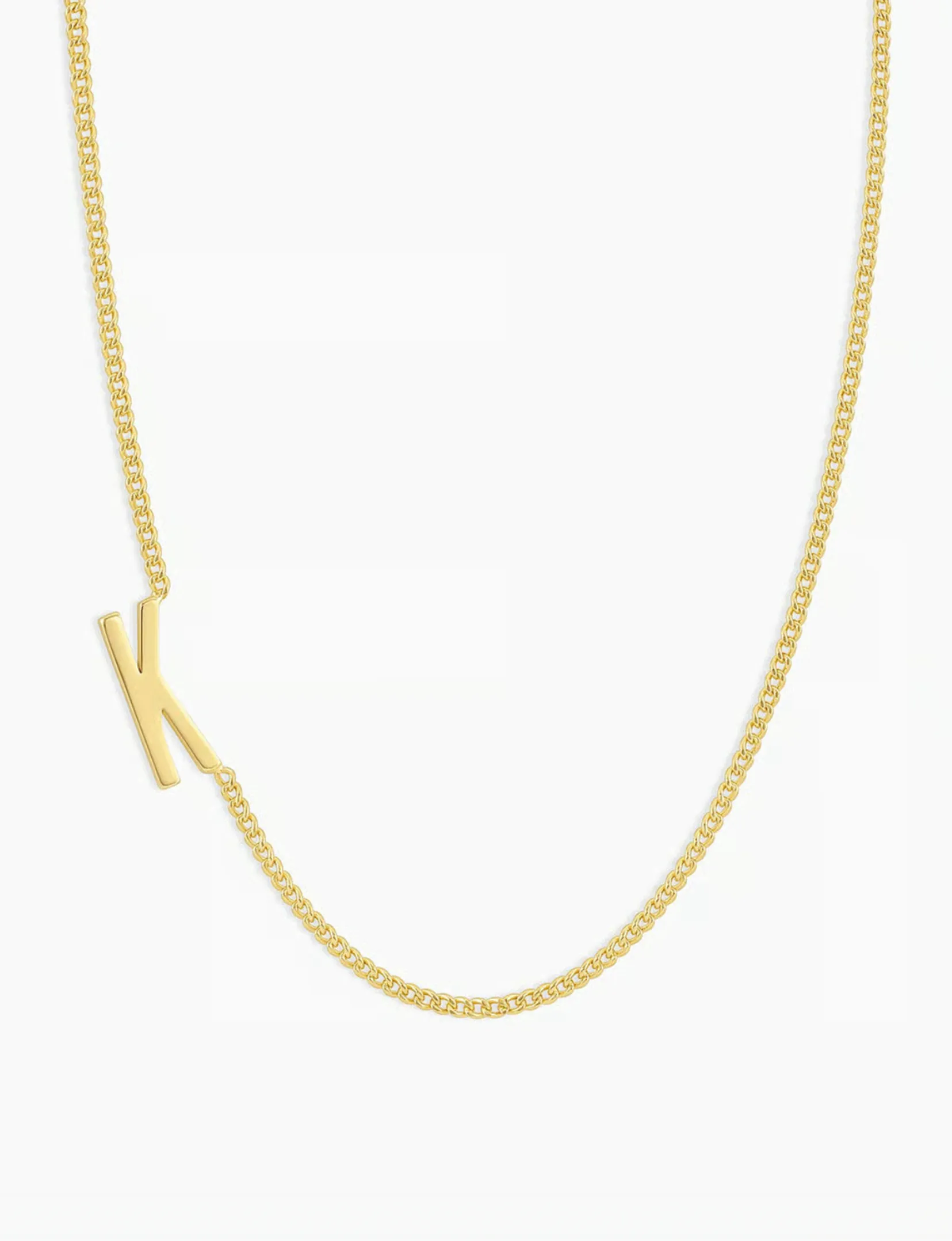 Wilder Alphabet Necklace, Gold Plated glow mood