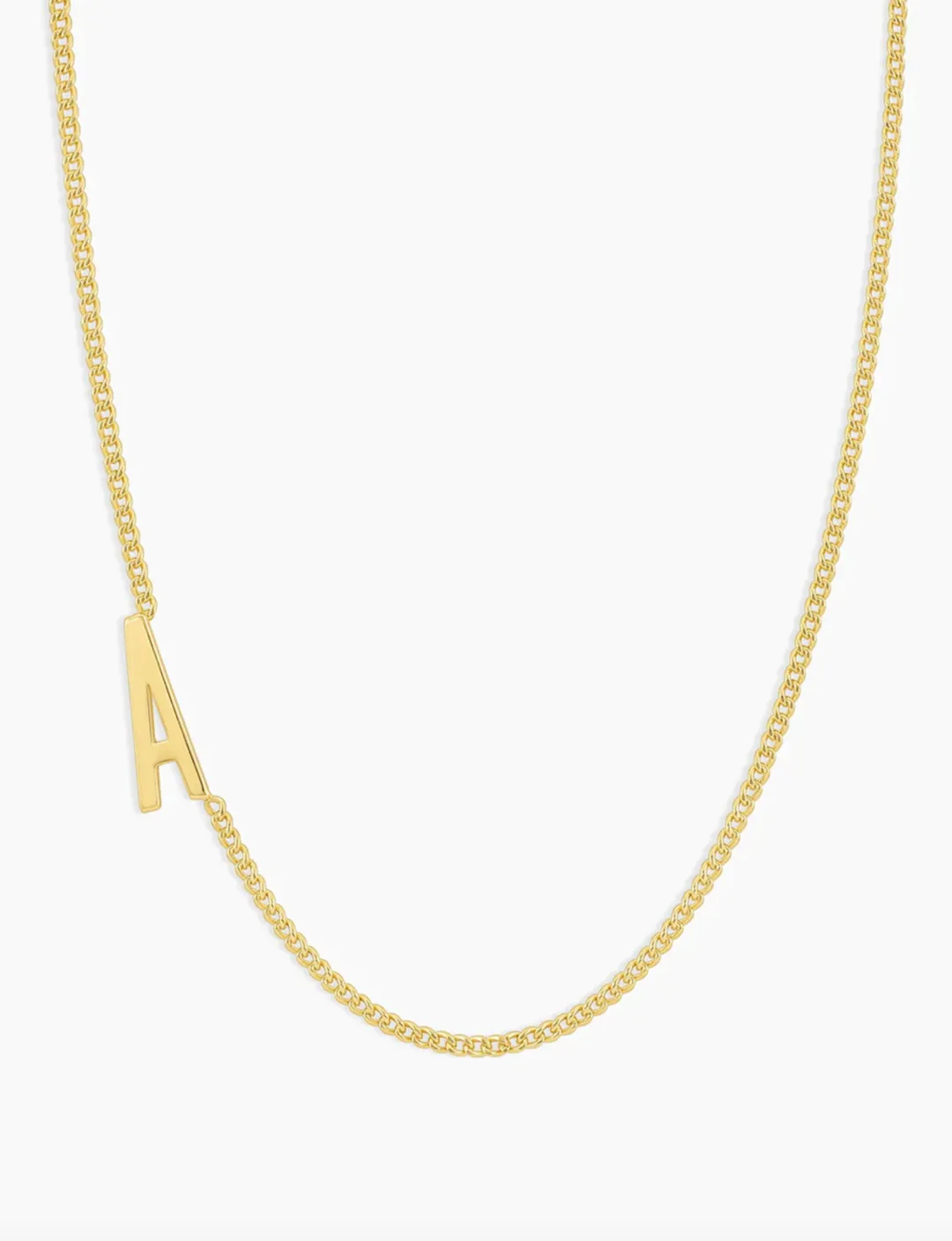 Wilder Alphabet Necklace, Gold Plated glow mood