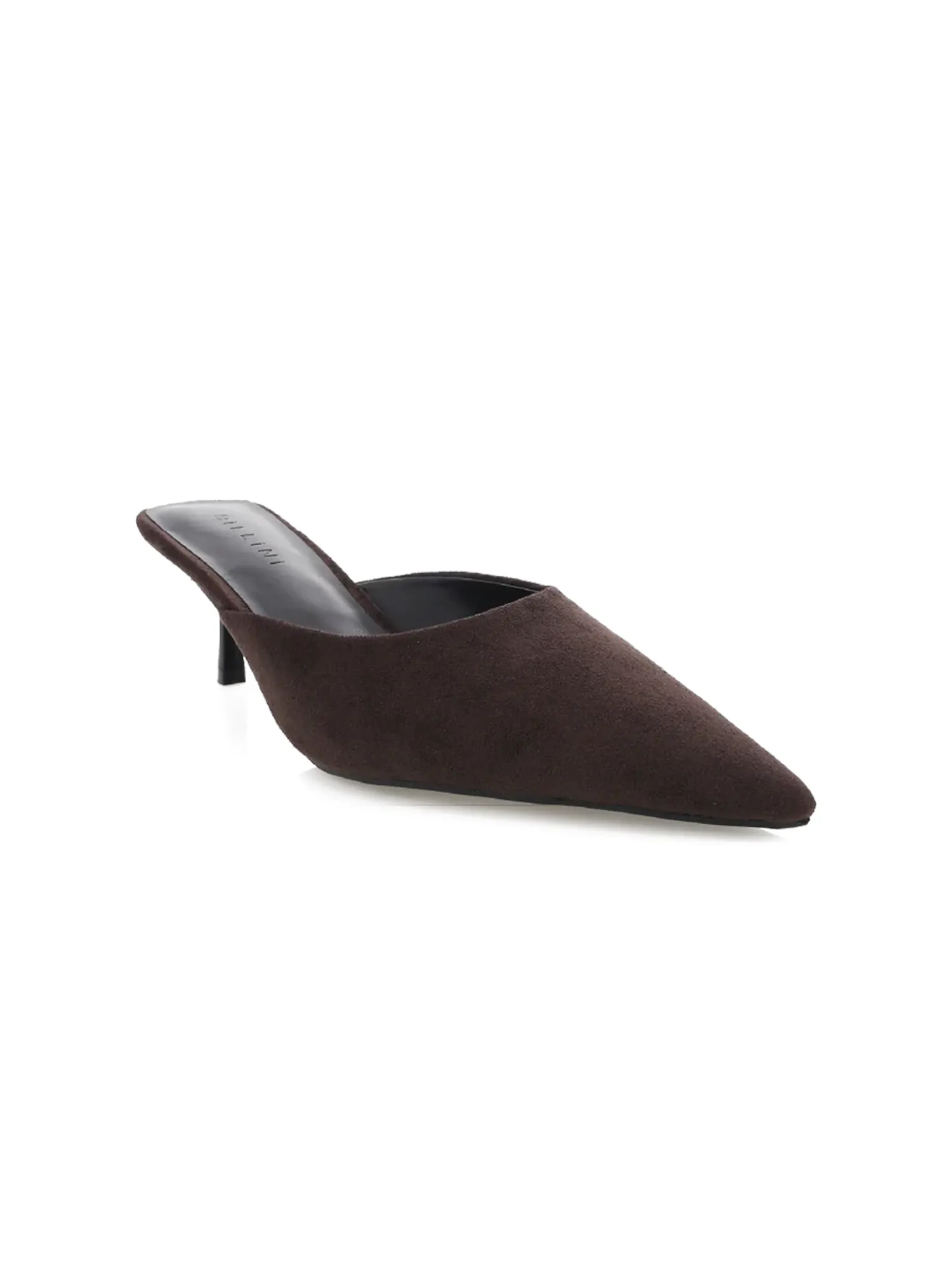 Wynonna Suede Kitten Heel in Dark cacao comfort base