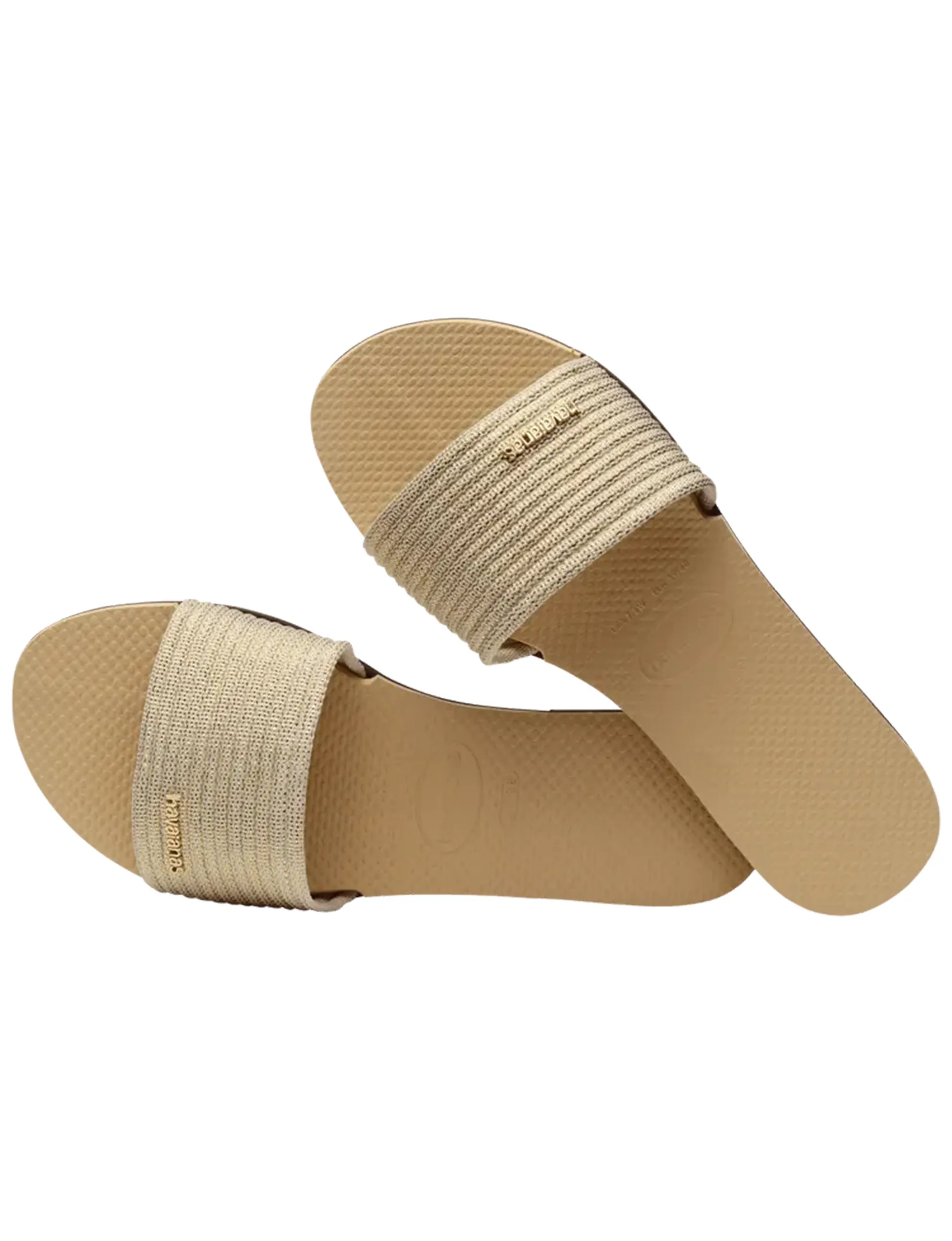 You Malta Sandal, Golden Metallic earth color