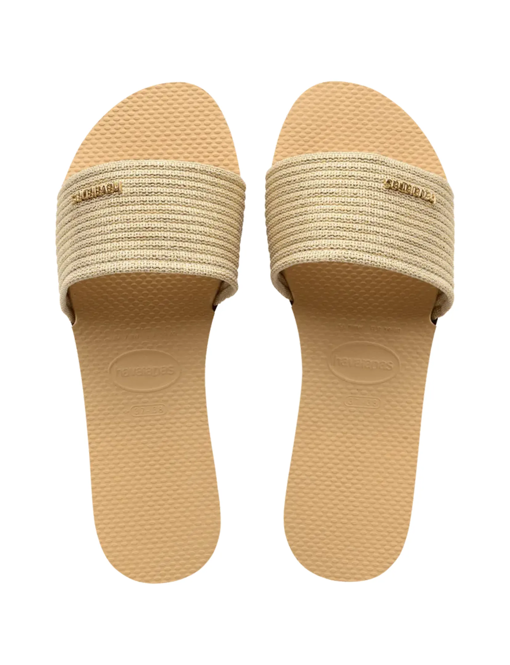 You Malta Sandal, Golden Metallic earth color