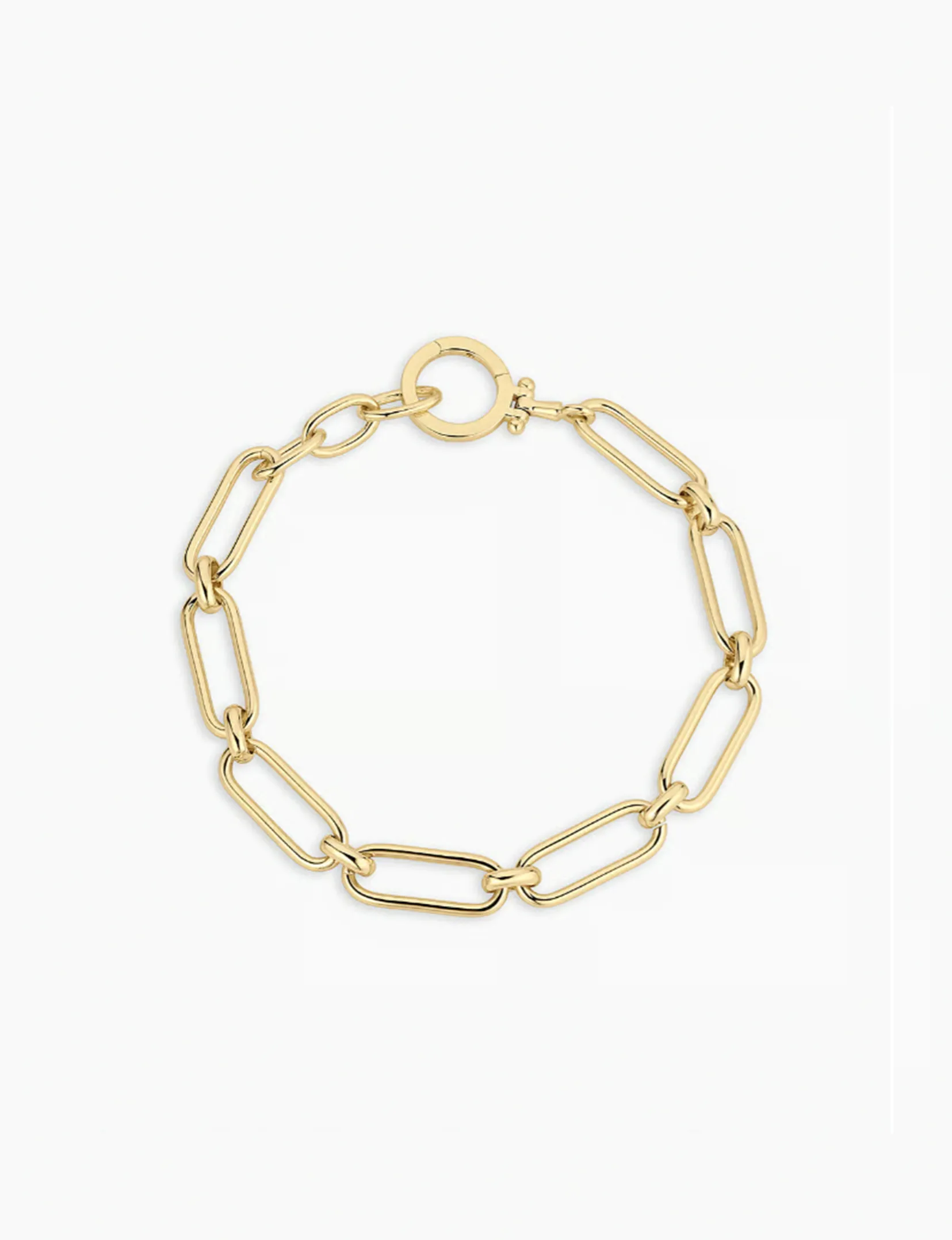 Zoey Statement Link Bracelet, Gold daily wear